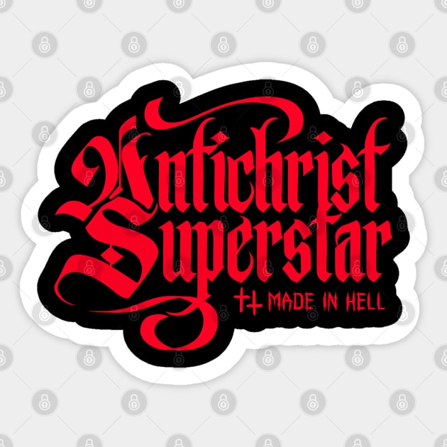 ANTICHRIST SUPERSTAR Sticker by artslaves